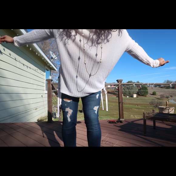 White Sweater Shirt - Picture 3 of 4